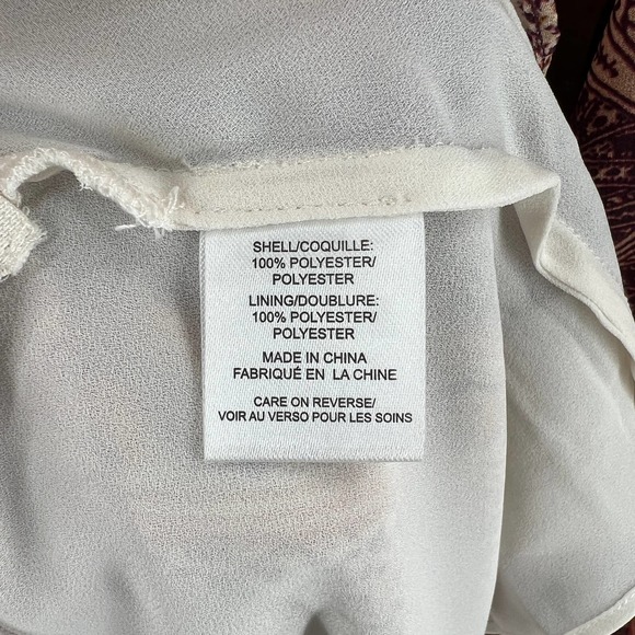 Divine Heritage Mini Dress Orchid Floral Paisley Print Tie Neck Size Small - Picture 16 of 16